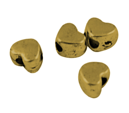 PandaHall Tibetan Style Bead Spacers, Antique Golden Color, Lead Free & Nickel Free & Cadmium Free, Heart, Great for Mother's Day Gifts...