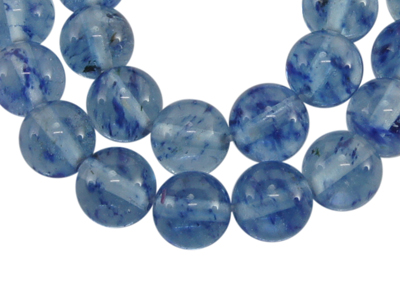PandaHall Blue Watermelon Stone Glass Beads Strands, Round, Blue, about 4mm in diameter, hole: 0.8mm, 98 pcs/strand, 15.5" Other Watermelon...