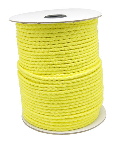 PandaHall Korean PU Cord, Yellow, 3mm, about 100yards/roll Imitation Leather Yellow