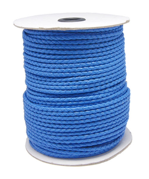 PandaHall Korean PU Cord, RoyalBlue, 3mm, about 100yards/roll Imitation Leather Blue