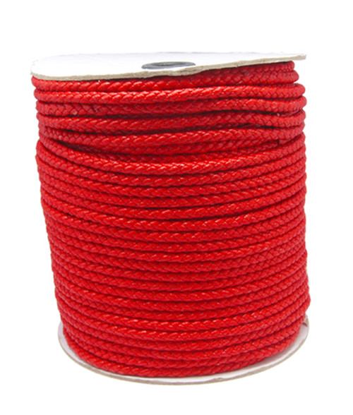 PandaHall Korean PU Cord, Red, 4mm, about 100yards/roll Imitation Leather Red