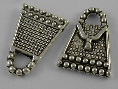 PandaHall Tibetan Style Pendant, Lead Free, Cadmium Free and Nickel Free, Antique Silver, 16.5mm long, 12mm wide, 2mm thick hole: 3mm Alloy...