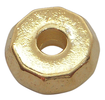 PandaHall Tibetan Silver Beads, Lead Free & Cadmium Free, Rondelle, Golden Color, about 8mm in diameter, 3mm thick, hole: 2mm Alloy Rondelle