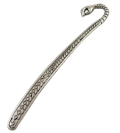 PandaHall Tibetan Silver Bookmarks, Antique Silver, Lead Free and Cadmium Free and Nickel Free, 12.1x20x2.5mm, Hole: 3mm Alloy