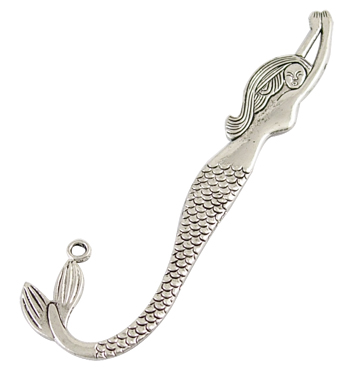 PandaHall Tibetan Silver Bookmark, Lead Free, Nickel Free and Cadmium Free, Antique Silver, about 122mm long, 33mm wide, 2mm thick, hole...