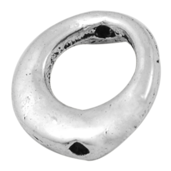 PandaHall Tibetan Style Bead Frames, Lead Free & Cadmium Free & Nickel Free, Donut, Antique Silver, about 10.5mm long, 10.5mm wide, 3mm...