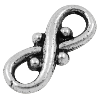 PandaHall Tibetan Style Connectors, Lead Free & Cadmium Free & Nickel Free, Number 8, Antique Silver, about 16.5mm long, 7mm wide, 3.5mm...