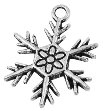 PandaHall Tibetan Silver Pendants, Lead Free and Cadmium Free, Snowflake, for Christmas, Antique Silver, 26x19x2mm, Hole: 2mm Alloy...