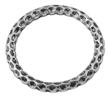 PandaHall Tibetan Style Link Rings, Lead Free and Cadmium Free, Ring, Antique Silver, about 36.5mm long, 36.5mm wide, 4mm thick Alloy Ring
