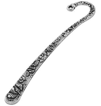 PandaHall Tibetan Silver Bookmarks, Lead Free and Nickel Free and Cadmium Free, Antique Silver, 79.5x15.5x2mm, Hole: 2mm Alloy