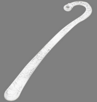 PandaHall Tibetan Silver Bookmarks, Lead Free and Nickel Free and Cadmium Free, Silver, 79.5x15.5x2mm, Hole: 2mm Alloy Silver