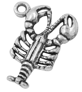 PandaHall Tibetan Style Pendants, Lead Free & Cadmium Free & Nickel Free, Lobster, Antique Silver Color, about 22mm long, 16mm wide, 2.5mm...