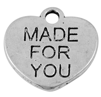 PandaHall Valentines Idea for Him Tibetan Style Pendants, Heart, Lead Free, Nickel Free and cadmium free, Antique Silver, 15.5mm long, 15mm...