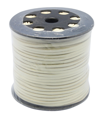 PandaHall Korean Suede Cord, Faux Suede Lace, with PU Leather, Beige, 3x1.5mm, about  100yards/roll Suede Yellow