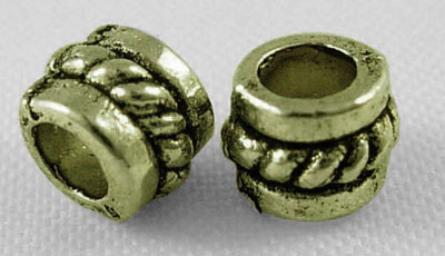 PandaHall Tibetan Style Beads, Antique Bronze Color, Zinc Alloy Beads, Lead Free & Nickel Free & Cadmium Free, Column, 5mm in diameter, 4mm...