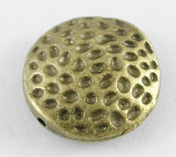 PandaHall Tibetan Style Beads, Zinc Alloy Beads, Lead Free & Nickel Free & Cadmium Free, Flat Round, Antique Bronze Color, 17mm in diameter...