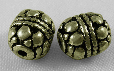 PandaHall Tibetan Style Beads, Zinc Alloy Beads, Lead Free & Nickel Free & Cadmium Free, Drum, Antique Bronze Color, 6.5mm in diameter, 8mm...