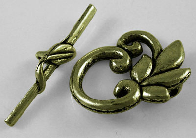 PandaHall Leaf Tibetan Style Toggle Clasps, Zinc Alloy Toggle Clasps, Lead Free, Cadmium Free and Nickel Free, Antique Bronze, Leaf...