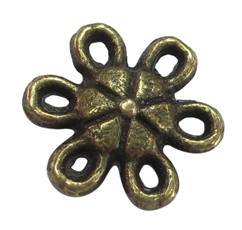 PandaHall Tibetan Silver Links, Lead Free & Nickel Free & Cadmium Free, Antique Bronze Color, about 9mm long, 9mm wide, 3mm thick, hole: 1mm...