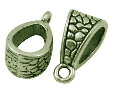 PandaHall Tibetan Style Hangers, Bail Beads, Lead Free, Cadmium Free and Nickel Free, Antique Bronze, about 14.5mm long, 7.5mm wide, 8.5mm...