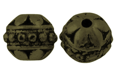 PandaHall Tibetan Style Beads, Round, Lead Free & Nickel Free & Cadmium Free, Antique Bronze Color, 8mm in diameter, 7mm thick, hole: 1.5mm...