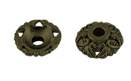 PandaHall Tibetan Style Alloy Bead Caps, Apetalous, Antique Bronze, Lead Free & Cadmium Free and Nickel Free, about 10mm in diameter, 3mm...