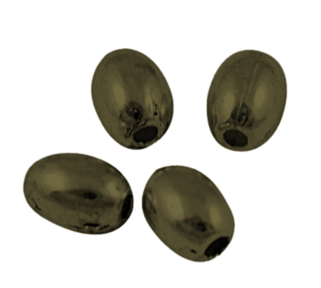 PandaHall Tibetan Style Beads, Lead Free & Nickel Free & Cadmium Free, Antique Bronze Color, Oval, 5mm long, 4mm thick, hole: 1mm Alloy Oval