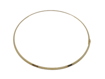 PandaHall Brass Necklace Making, Golden Color, Size: necklace: about 128mm inner diameter, wire: about 3mm Brass