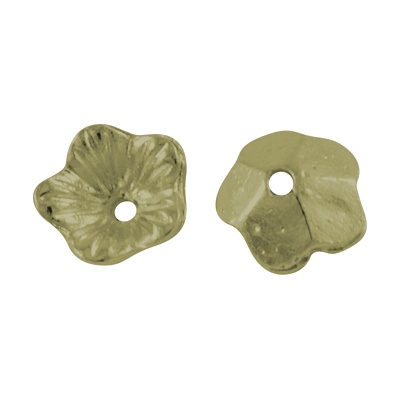 PandaHall Alloy Bead Caps, Lead Free and Nickel Free, Flower, Antique Bronze, 10x10x3mm, Hole: 1.5mm Alloy