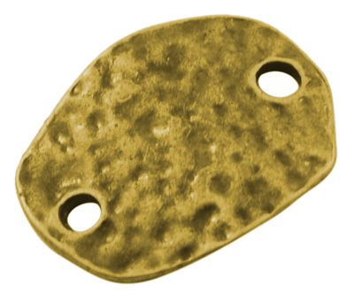 PandaHall Alloy Findings, Pendant Links, Oval, Lead Free and Nickel Free, Antique Golden, 20x15x1.5mm, hole: 2.5mm Alloy Oval