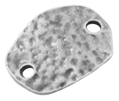 PandaHall Alloy Findings, Pendant Links, Oval, Lead Free and Nickel Free, Antique Silver, 20x15x1.5mm, hole: 2.5mm Alloy Oval