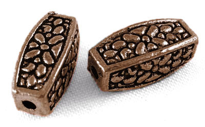 PandaHall Tibetan Style Beads, Zinc Alloy, Lead Free & Cadmium Free, Oval, Red Copper Color, 12mm long, 5mm wide, 5mm thick, hole: 1.5mm...