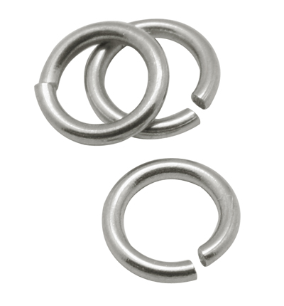 PandaHall 304 Stainless Steel Jump Rings, Close but Unsoldered, Stainless Steel Color, 0.8x5mm, Inner diameter: 3.4mm; about 1000pcs/bag...