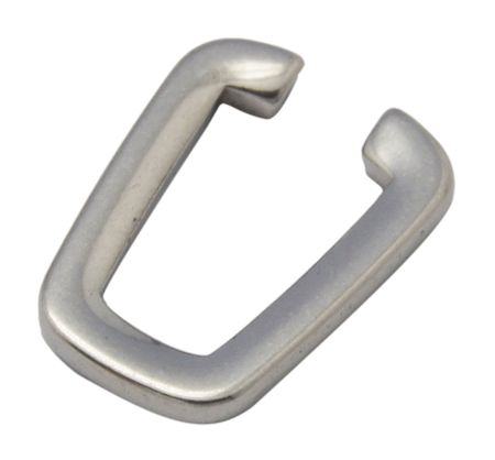 PandaHall 304 Stainless Steel Pinch Bails, Size: about about 9.5mm wide, 13mm long, 1.5mm thick Stainless Steel