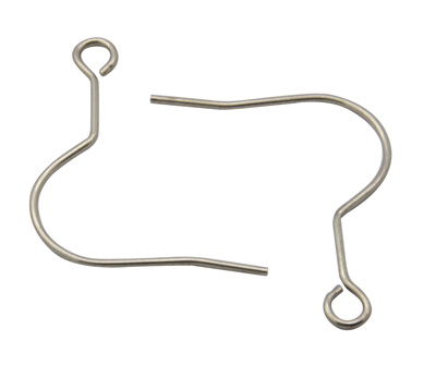 PandaHall 304 Stainless Steel Earring Hooks, Size: about 19mm wide, 23mm long, 0.7mm thick, hole: 2.3mm Stainless Steel
