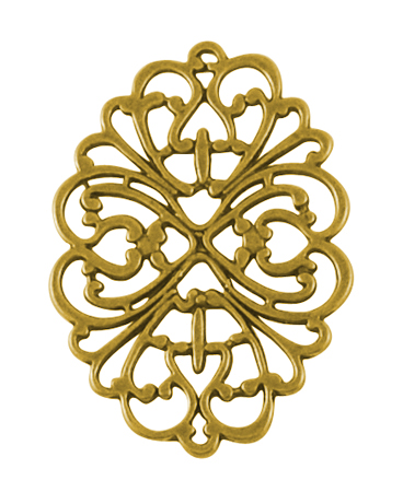 PandaHall Tibetan Style Connectors, Lead Free, Flower, Antique Golden, 62x44x1mm, Hole: 2.5mm Alloy Flower