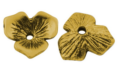 PandaHall Tibetan Style Bead Caps, Cadmium Free & Nickel Free & Lead Free, Antique Golden Color, Size: about 11mm in diameter, 2.5mm thick...