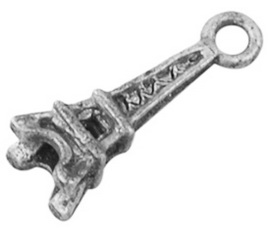 PandaHall Tibetan Style Pendants, Lead Free and Cadmium Free, Antique Silver, Eiffel Tower, 13x4.5mm, hole: 1mm Alloy Building
