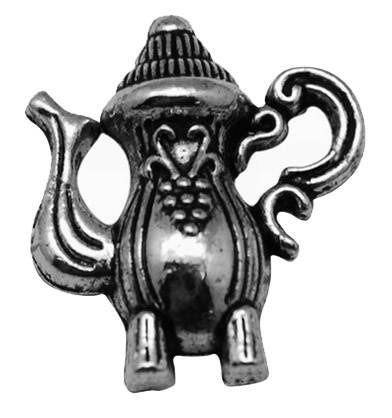 PandaHall Tibetan Style Pendants, Flagon, Antique Silver, Lead Free and Cadmium Free and Nickle Free, 19x16x4mm, Hole: 3mm Alloy Tableware