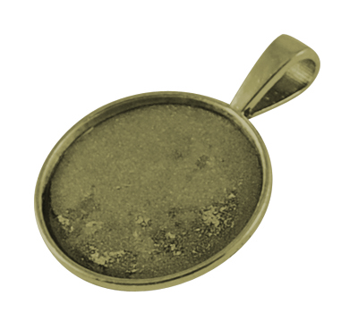 PandaHall Tibetan Style Pendant Cabochon Settings, DIY Findings for Jewelry Making, Flat Round, Lead Free, Antique Bronze, Tray: 25mm;...