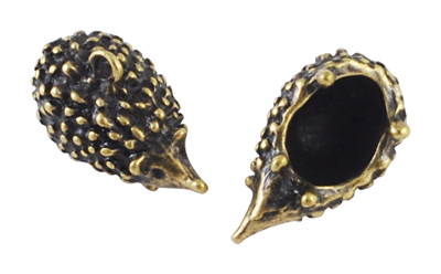 PandaHall Tibetan Style Pendants, Lead Free & Nickel Free, Hedgehog, Antique Bronze, 25x15x14mm, Hole: 2mm Alloy Animal