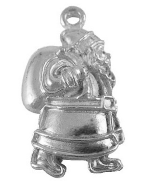 PandaHall Tibetan Style Pendants, Lead Free and Cadmium Free, Antique Silver, Santa Claus, Christmas, 24.9x13x4mm, Hole: 2mm Alloy Human