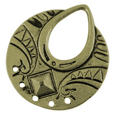 PandaHall Tibetan Style Links, Chandelier Components, Alloy, Cadmium Free & Lead Free & Nickel Free, Flat Round, Antique Bronze Color, Size...