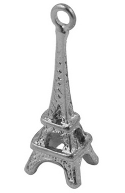 PandaHall Tibetan Style Pendants, Lead Free and Cadmium Free, Eiffel Tower, Antique Silver, 24x8x7mm, hole: 1.5mm; about 810pcs/kg Alloy...