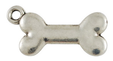 PandaHall Tibetan Style Pendants, Lead Free, Nickel Free and Cadmium Free, Bone, Antique Silver, 22x11x2mm, Hole: 2mm Alloy Others