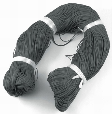 PandaHall Waxed Polyester Cord, SlateGray, 1mm; about 380m/bundle Waxed Polyester Cord Gray