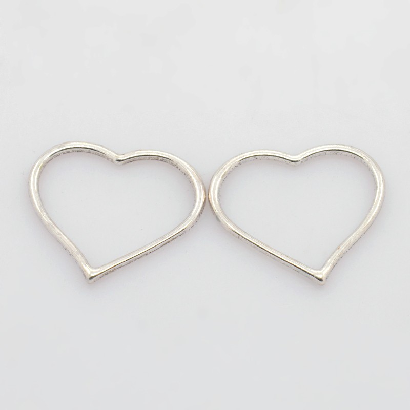 PandaHall Tibetan Style Pendants, Lead Free and Cadmium Free, Heart, Antique Silver, Lead Free, 28x23x2mm Alloy Heart