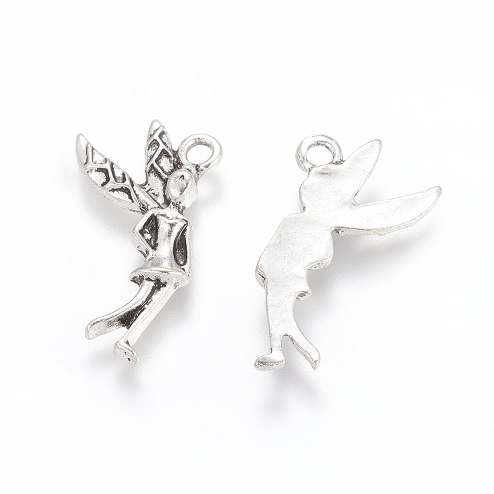 PandaHall Zinc Alloy Fairy Sprite Charms, Halloween, Characters Pendants in Fairy Tales, Lead Free and Cadmium Free, Antique Silver, about...