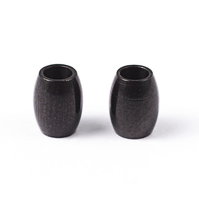 PandaHall Barrel 304 Stainless Steel Spacer Beads, Gunmetal, 5x4mm, Hole: 2mm Stainless Steel Barrel