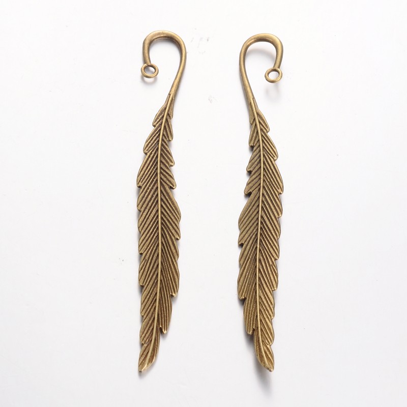 PandaHall Tibetan Style Bookmarks, Lead Free, Cadmium Free and Nickel Free, Antique Bronze Color, Size: about 117mm long, 13mm wide, 4mm...